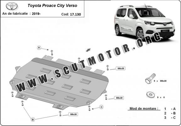 Scut motor metalic Toyota Proace City Verso