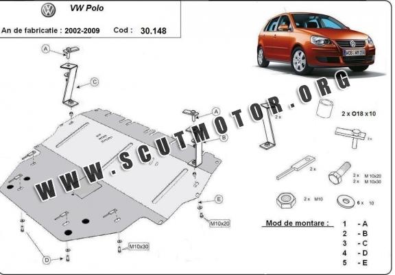 Scut motor metalic VW Polo - diesel